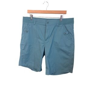 Lee Platinum Label Shorts Plus Size 18 Teal Blue Cargo Stretch Utility Gorpcore